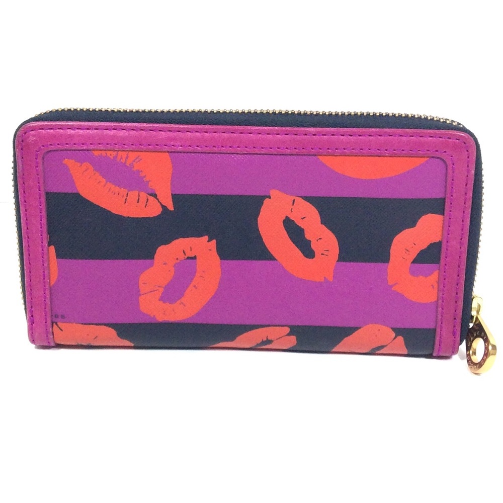 Marc By Marc Jacobs Lip Print Zip Around Wallet